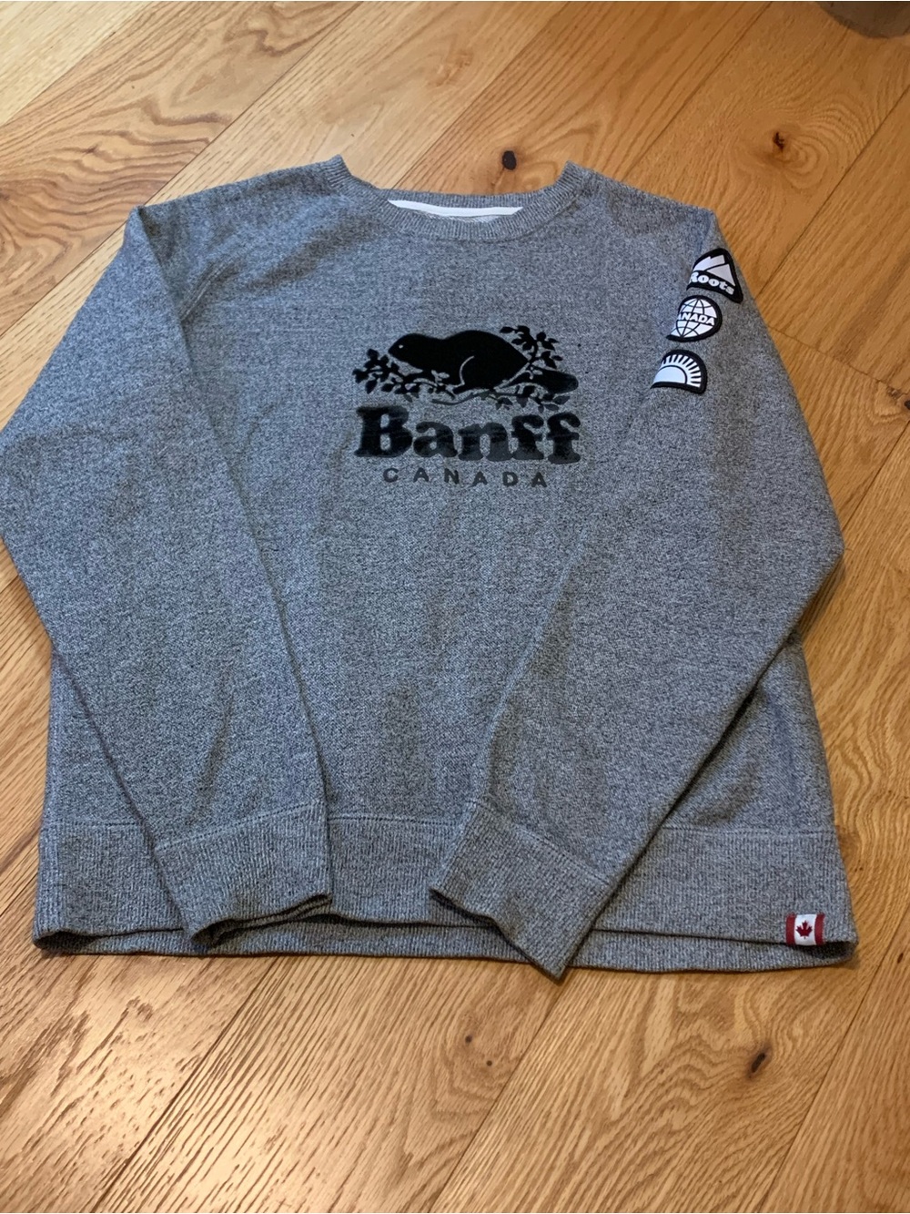 ROOTS BANFF GREY SWEATSHIRT